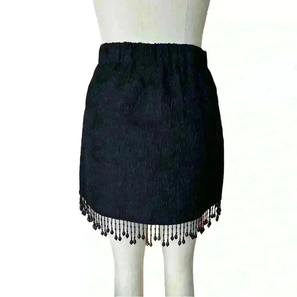 Mini Skirt with Bead Fringe GANNI, Size 36 - Picture 3 of 5